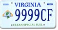 image of plate issued to qualifying vehicles 
registered before 7/1/2006